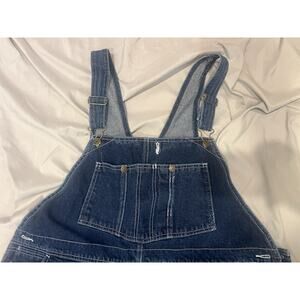Vtg Guide Gear Overalls Denim Bib Outdoor Carpenter Pockets Work Wear Mens 3XL